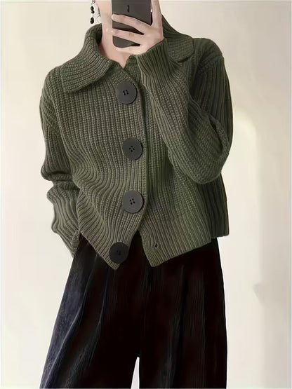 Strickpullover Damen | Mit Großen Knöpfen 2