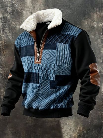 Sweatshirt Herren | Lässiger Retro-Style mit Farbblock-Design 1