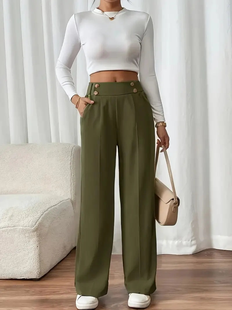 High-Waist-Hose Damen | Taillenbetonend & Fließend 10