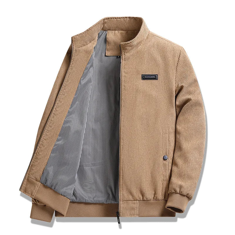 Herren Corduroy Jacke Gefüttert Workwear Übergangsjacke 1