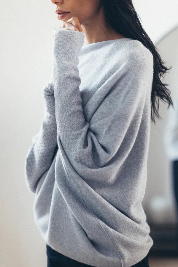 Pullover Damen Oversized | Asymmetrisch Drapiert 1