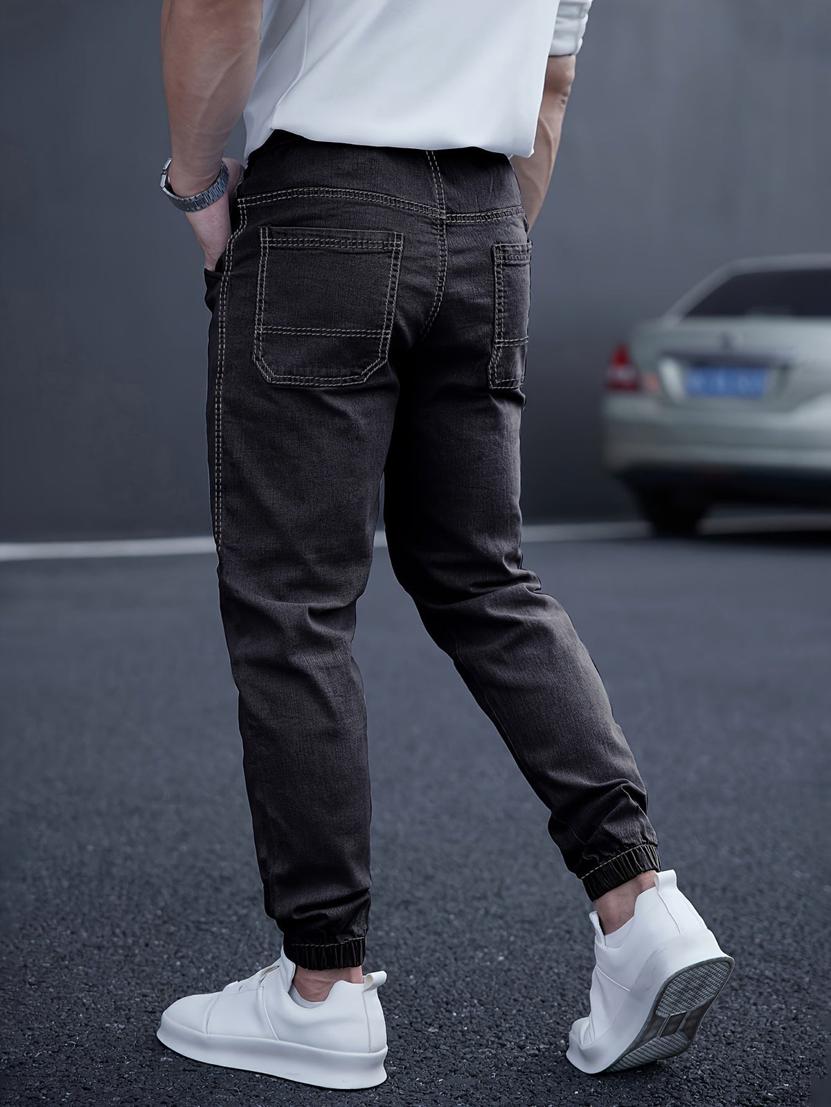 Jogger Jeans Herren | Elastischer Bund & Slim Fit 8