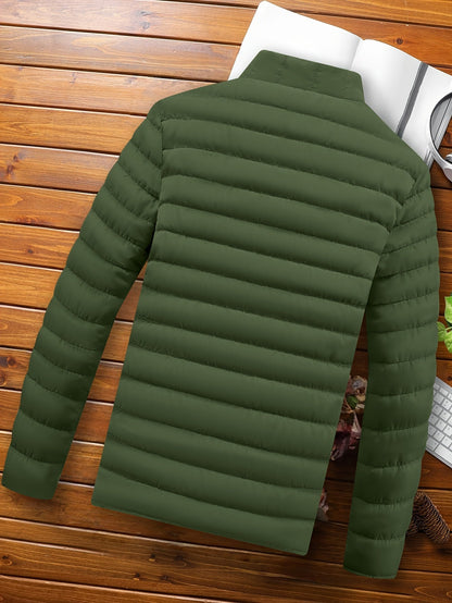 Edvald | Herren Leichte Steppjacke Winterjacke - Mustard - Image 23