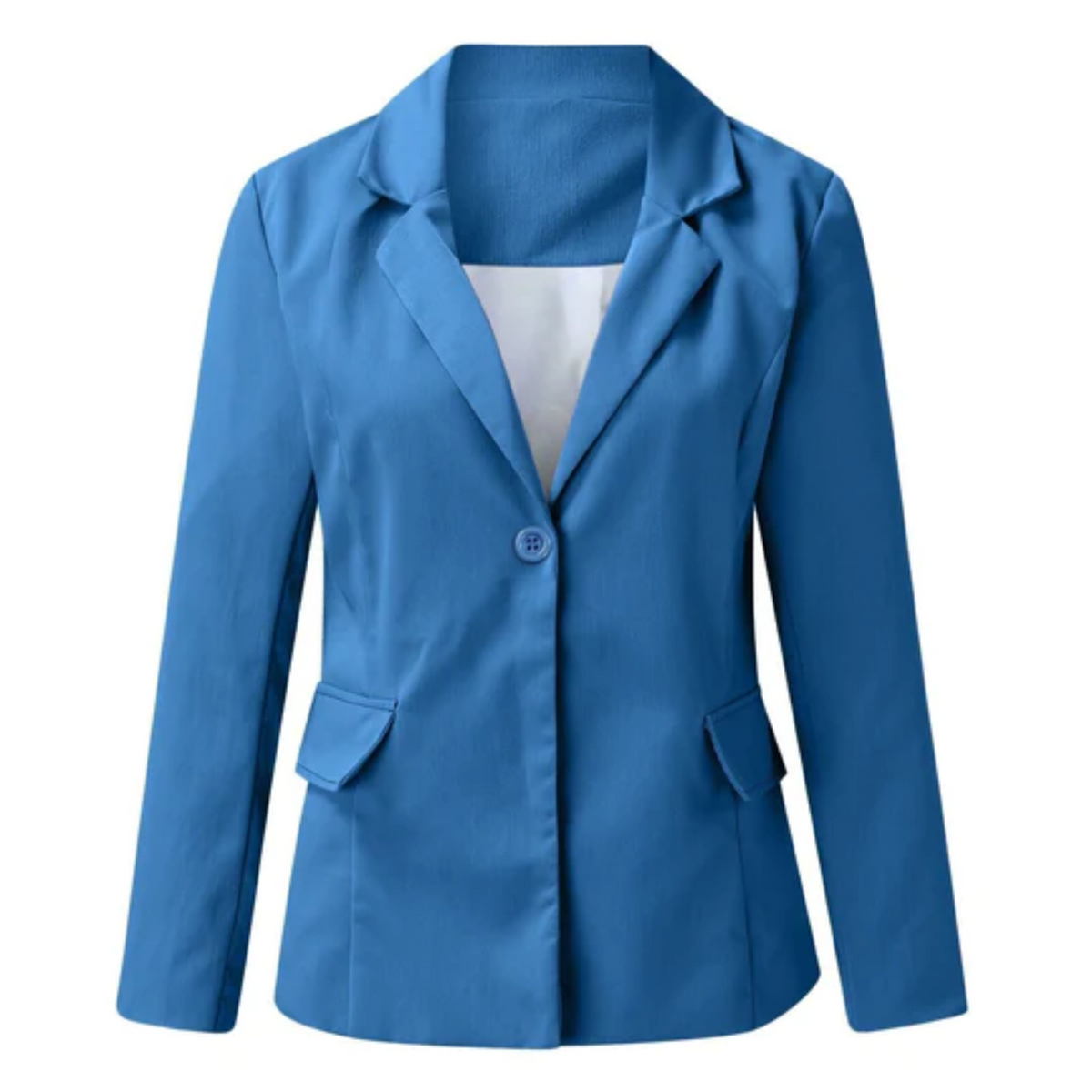 Emilia | Damen Taillierter Langarm Blazer - Beige - Image 13