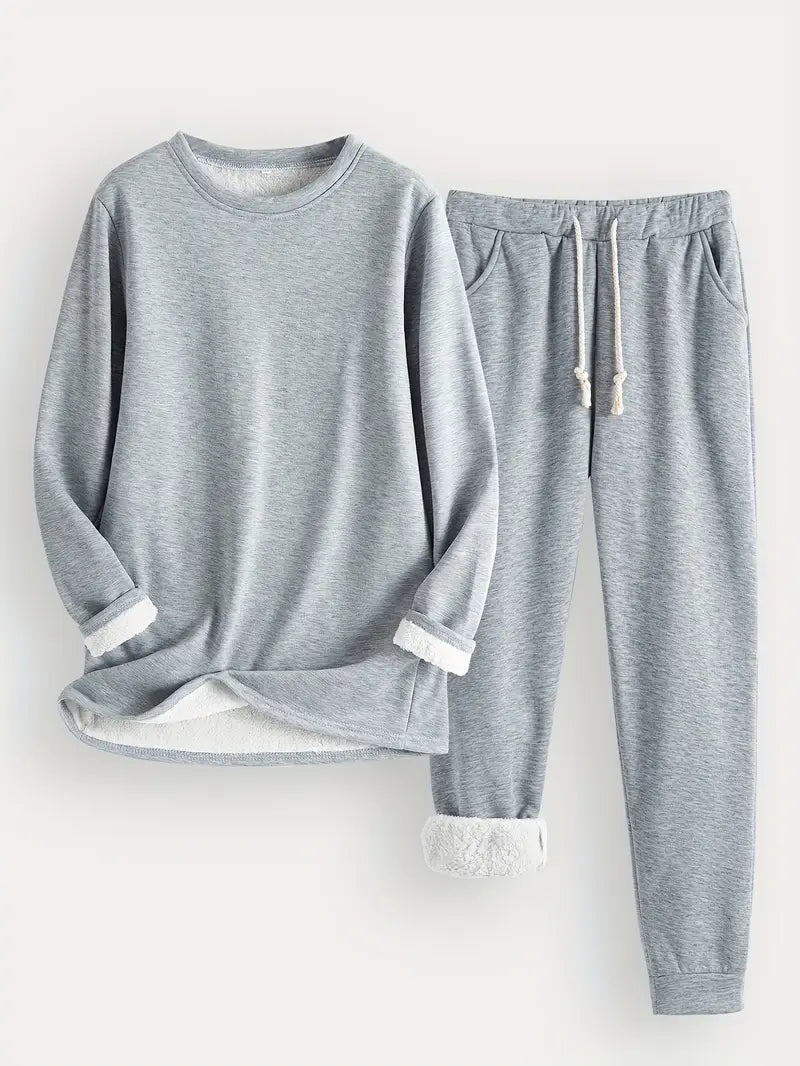 Gerdlotte | Damen Hausanzug Set Relaxed Fit - Blue - Image 7