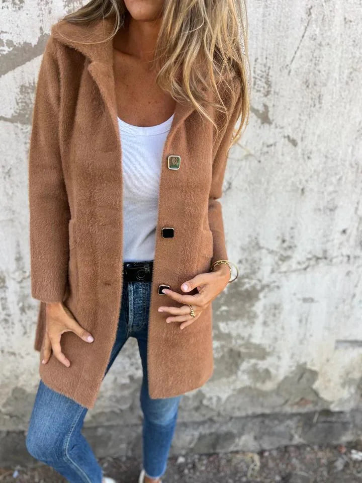 Mantel Damen | Dick & Warm mit Revers 7