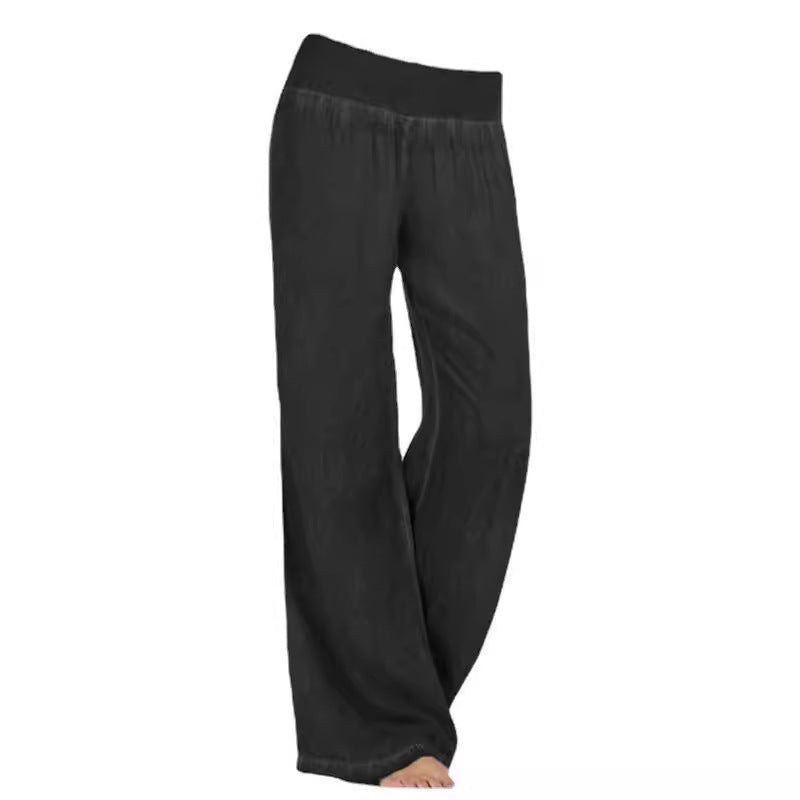 Weitbein Hose Damen | Elastischer Bund & Hoher Tragekomfort 5