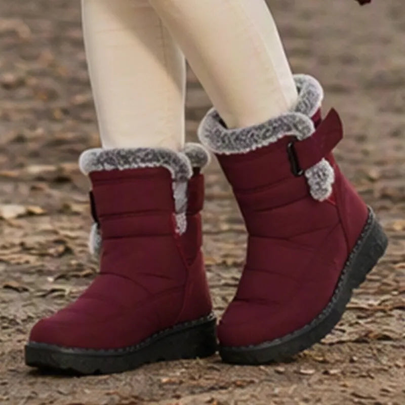 Winterstiefeletten Damen | Warm Gefüttert & Rutschfest 2