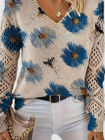 Pullover Damen | Florales Muster & Weicher Tragekomfort 6