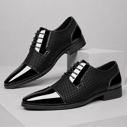Herren Oxford Schnürschuhe Elegante Spitze Businessschuhe 1