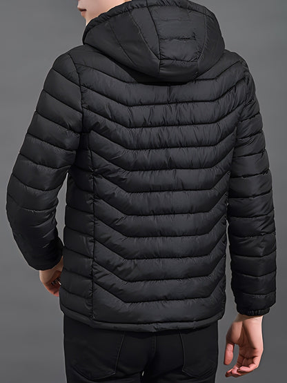 Fennick | Herren Steppjacke mit Kapuze - Black - Image 3