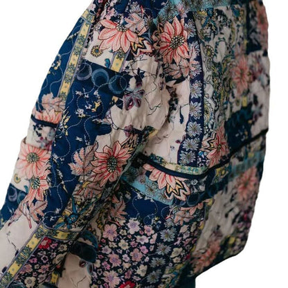 Fjelwara | Damen Gesteppte Winterjacke Patchwork Floral - Image 5