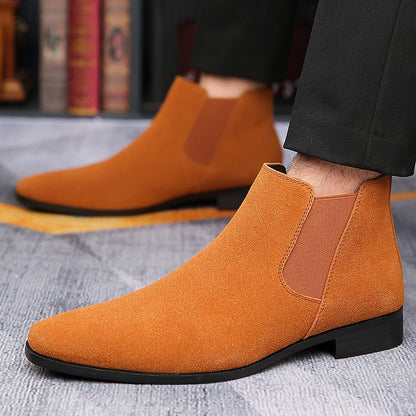 Florentin | Herren Chelsea Stiefeletten Wildleder - Camel - Image 6