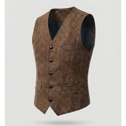 Florian | Herren Trachtenweste mit Knöpfen - Blue - Image 10