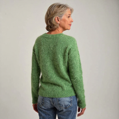 Strickpullover Damen | Vintage Muster & Kuschelig Weich 2