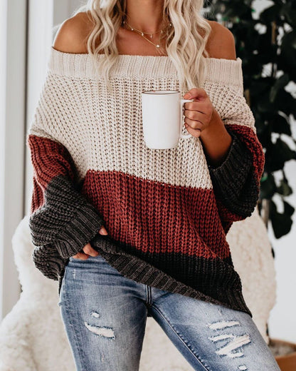 Freymund | Damen Strickpullover Off-Shoulder Oversize - Image 8