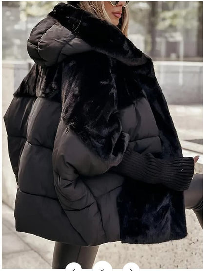 Freywind | Damen Gesteppte Winterjacke mit Kunstfellbesatz - Light Grey - Image 7