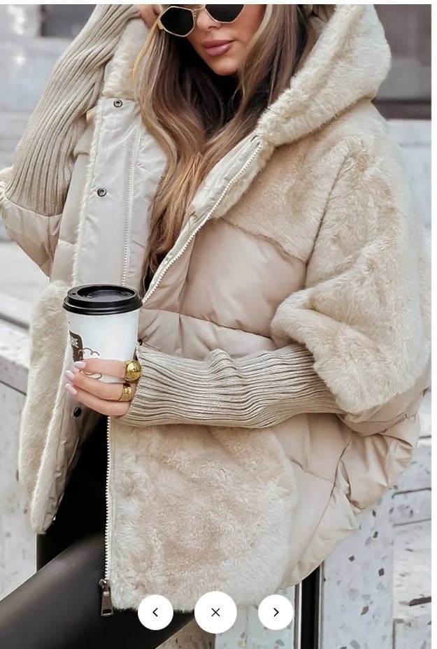 Freywind | Damen Gesteppte Winterjacke mit Kunstfellbesatz - Light Grey - Image 9