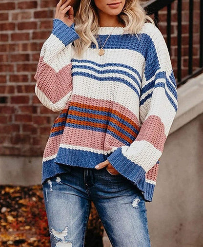 Freywind | Damen Strickpullover Oversize Blockstreifen - Image 2