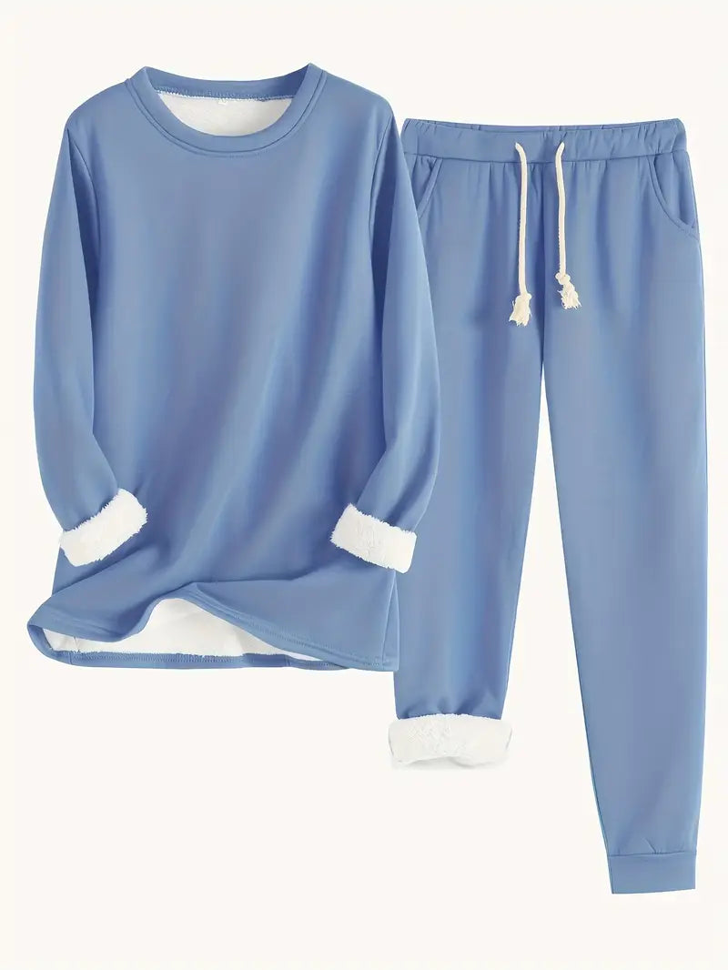 Gerdlotte | Damen Hausanzug Set Relaxed Fit - Blue - Image 1