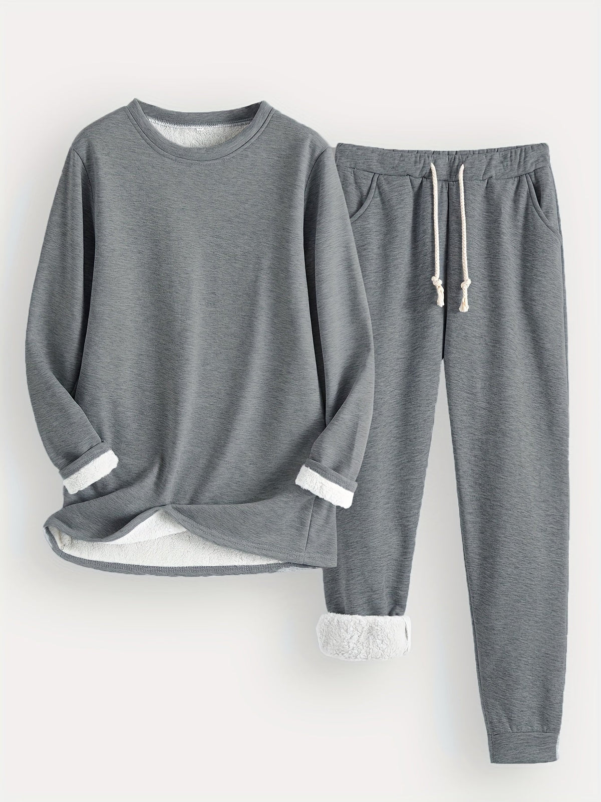 Gerdlotte | Damen Hausanzug Set Relaxed Fit - Blue - Image 3