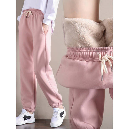 Gerdula | Damen Jogginghose Fleece warm Relaxed Fit - Pink - Image 7