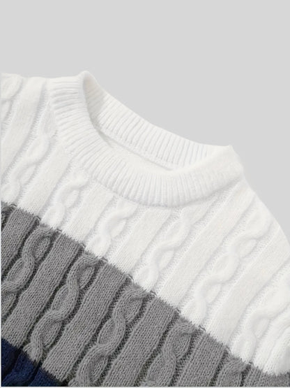 Gerwin | Herren Colorblock Strickpullover Rundhals - Image 5