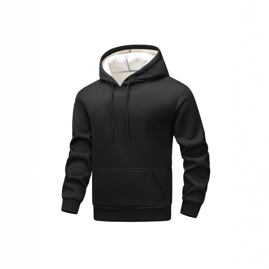 Grevlin | Herren Kapuzenpullover Sherpa gefüttert - Dark Grey - Image 3