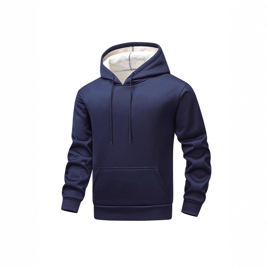 Grevlin | Herren Kapuzenpullover Sherpa gefüttert - Dark Grey - Image 5