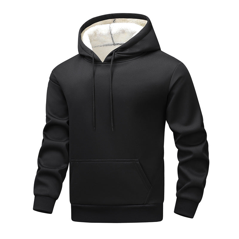 Grevlin | Herren Kapuzenpullover Sherpa gefüttert - Dark Grey - Image 6