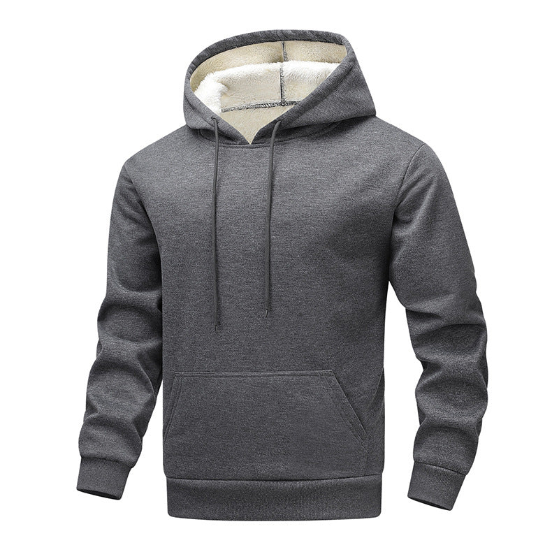 Grevlin | Herren Kapuzenpullover Sherpa gefüttert - Dark Grey - Image 7