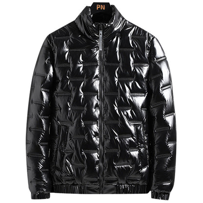 Halvrek | Herren Steppjacke Glänzend Wattiert - Black - Image 1