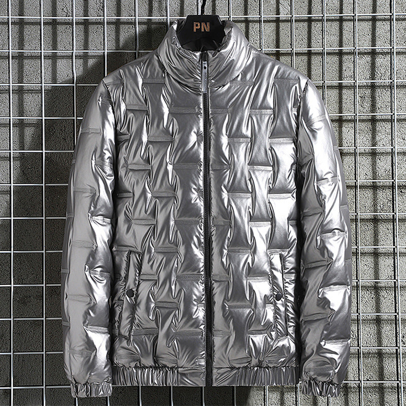 Halvrek | Herren Steppjacke Glänzend Wattiert - Black - Image 2