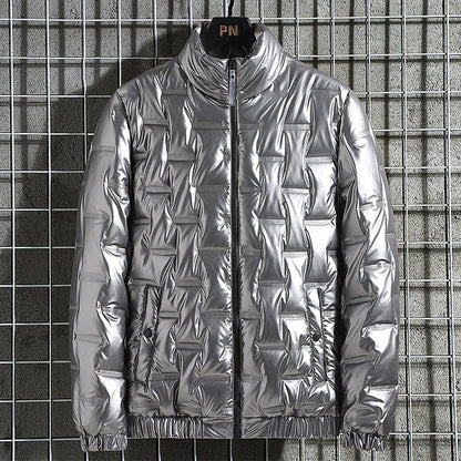 Halvrek | Herren Steppjacke Glänzend Wattiert - Black - Image 2