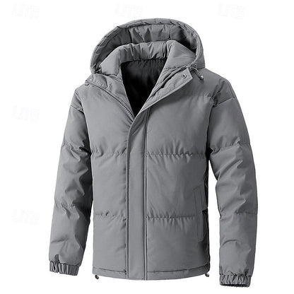Halvrik | Herren Steppjacke mit Kapuze Winterjacke - Sage - Image 5