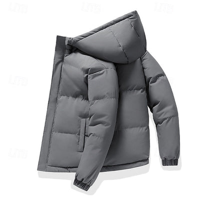 Halvrik | Herren Steppjacke mit Kapuze Winterjacke - Sage - Image 6