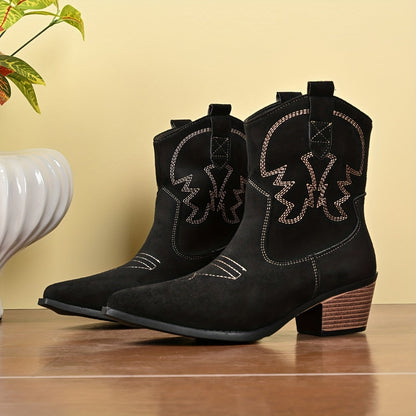 Hedda | Damen Western Cowboystiefel Stiefelette Braun - Camel - Image 5