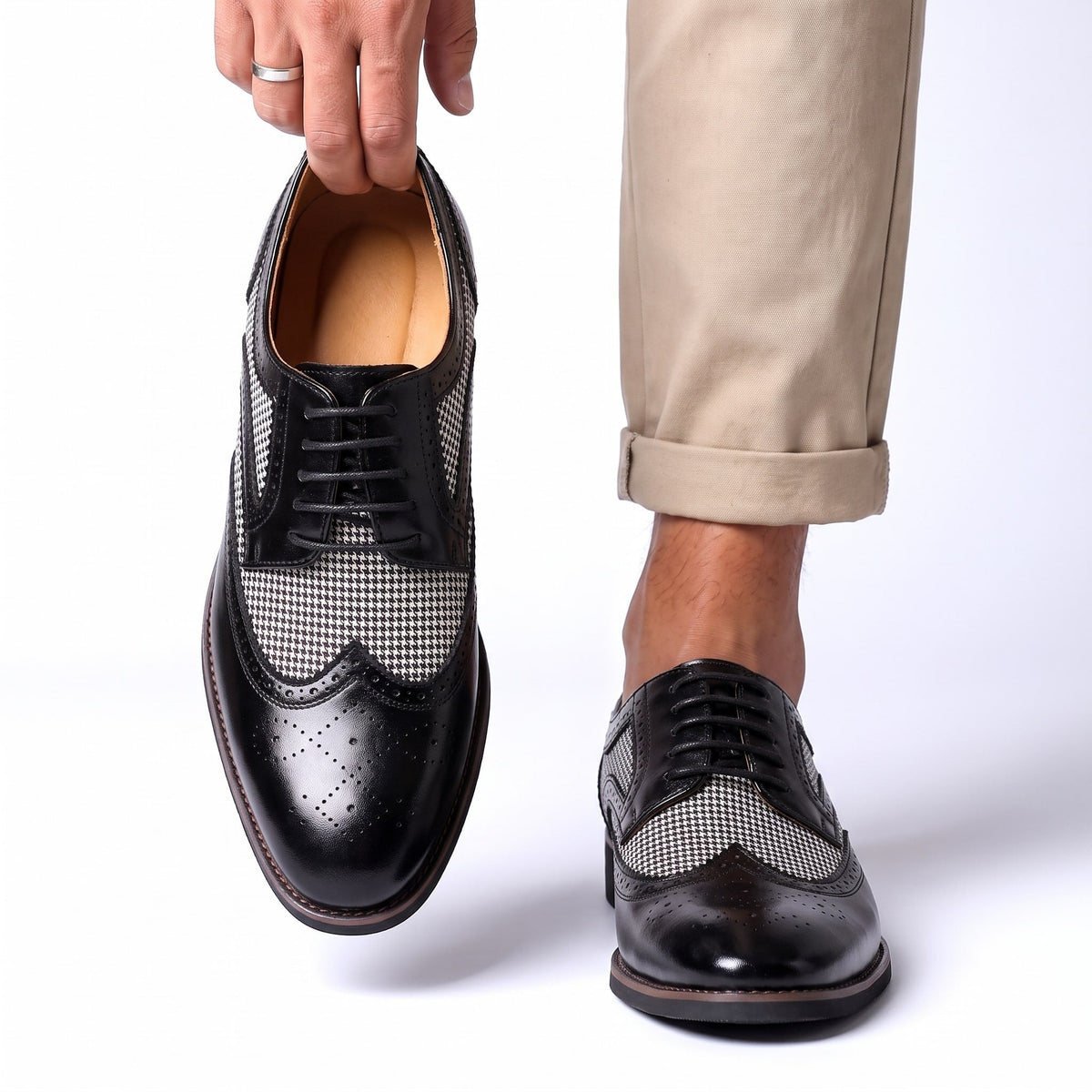 Oxford Schuhe Herren | Brogue-Design & Gepolstert 6