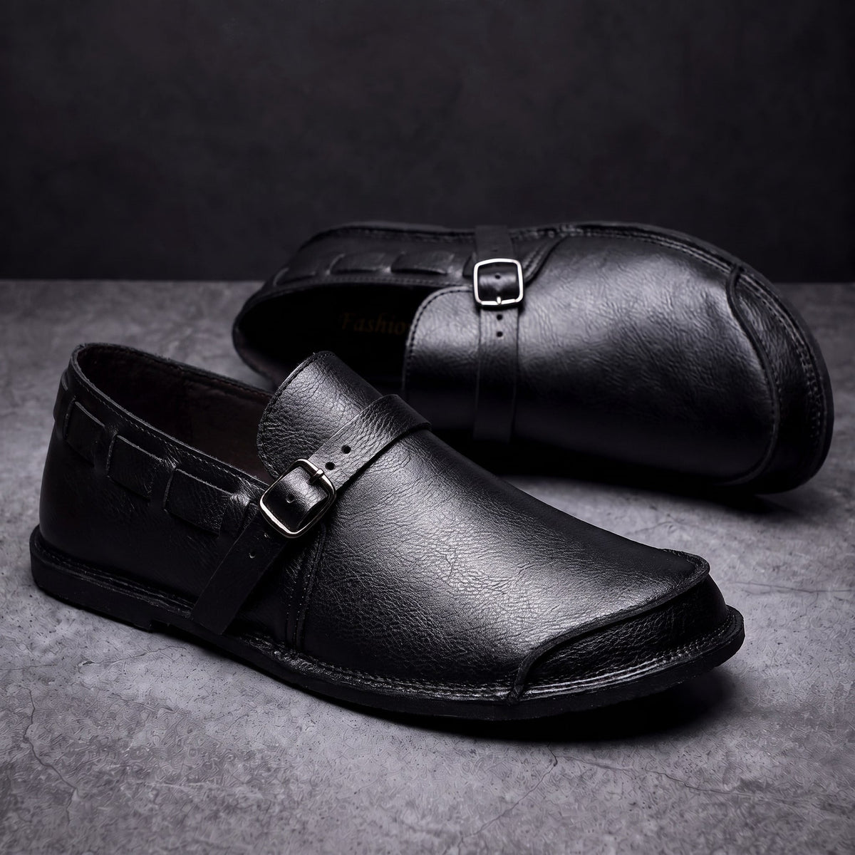 Herren Loafer Schnallen Design Gepolstert Business Casual 6