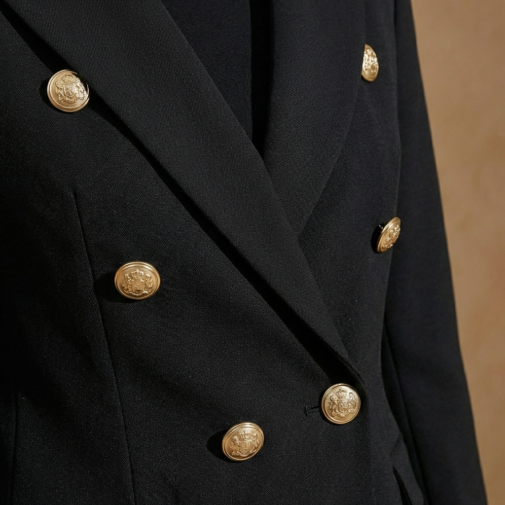 Damen Blazer Anzug 2-teilig Taillenbetont Schmale Hose 9
