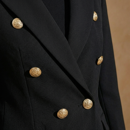Damen Blazer Anzug 2-teilig Taillenbetont Schmale Hose 9