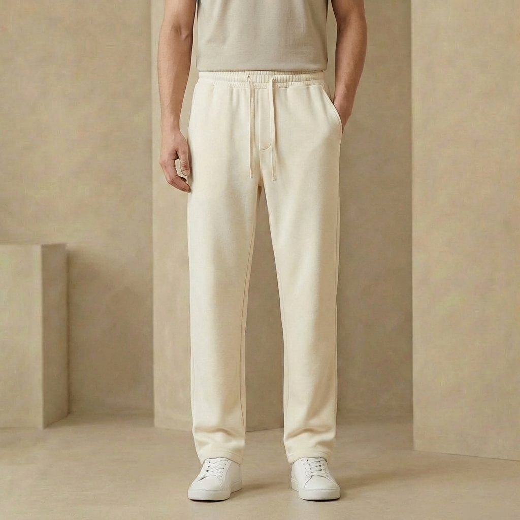 Herren Jogginghose Relaxed Fit Straight Leg Tunnelzug 1