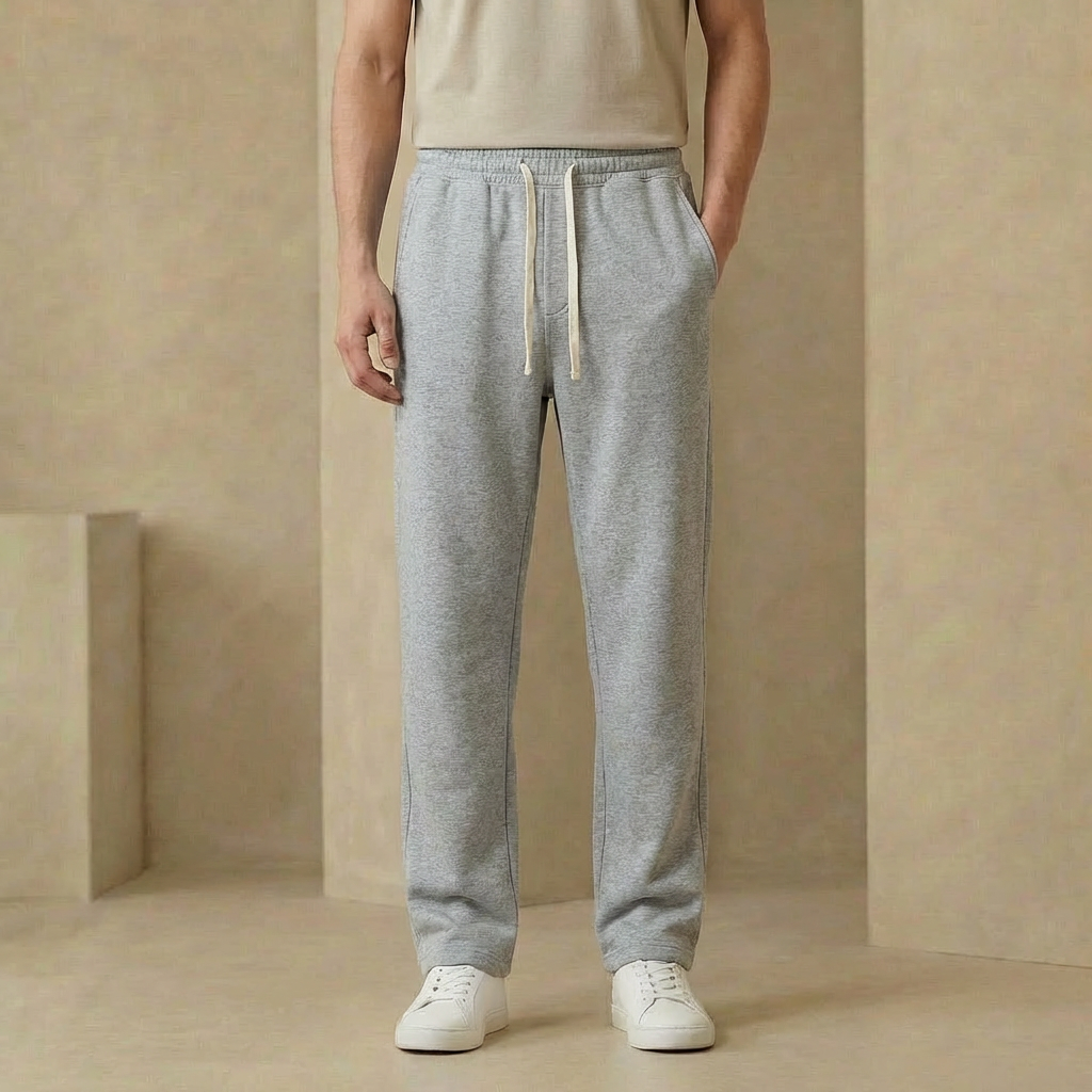 Herren Jogginghose Relaxed Fit Straight Leg Tunnelzug 3