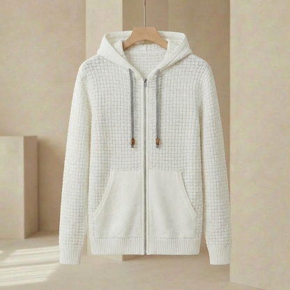 Herren Kapuzenjacke Reißverschluss Taschen Bündchen 6
