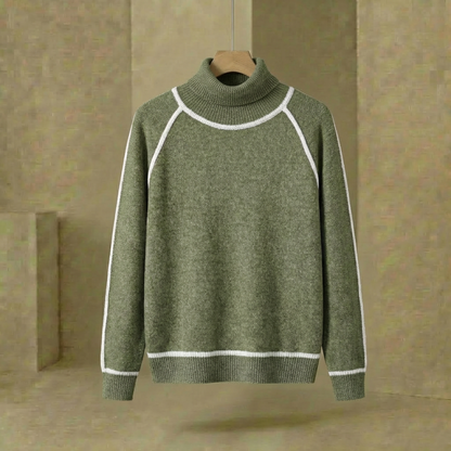 Herren Rollkragenpullover Relaxed Fit Strickpullover 3
