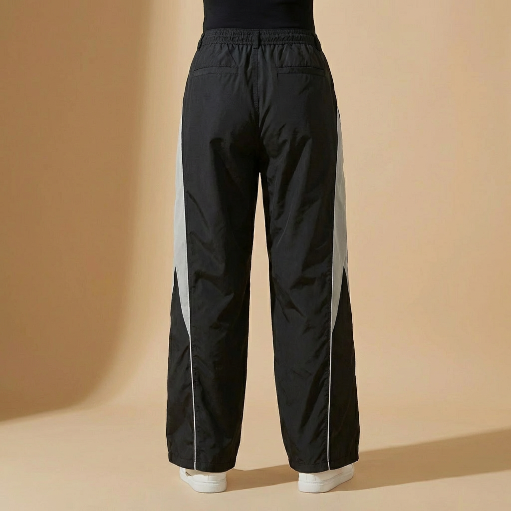 Damen Parachute Hose Lockeres Bein Streetwear Jogger 2