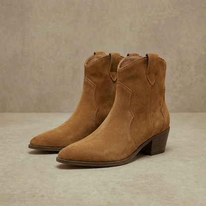 Damen Chelsea Boots Western-Style gepolsterte Sohle 2