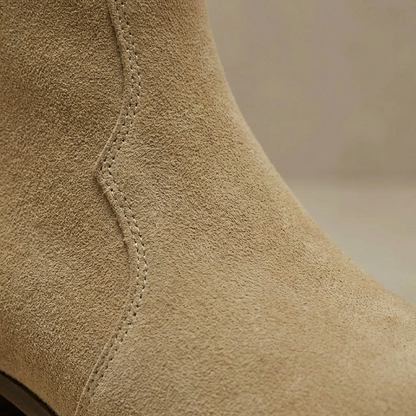 Damen Chelsea Boots Western-Style gepolsterte Sohle 4