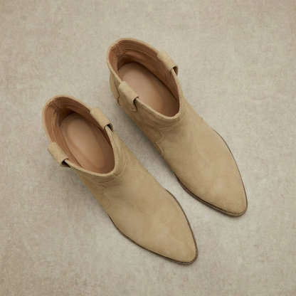 Damen Chelsea Boots Western-Style gepolsterte Sohle 7
