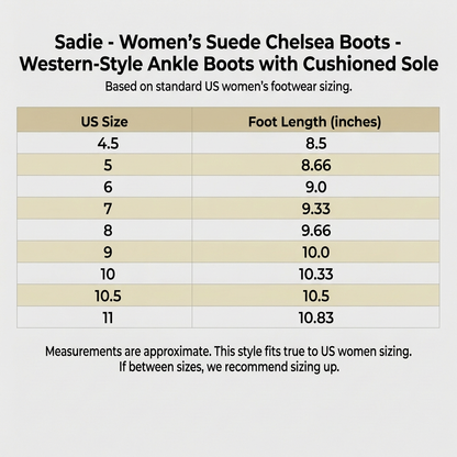 Damen Chelsea Boots Western-Style gepolsterte Sohle 8